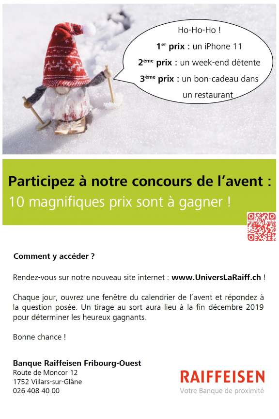 Calendrier de l'avent 2019